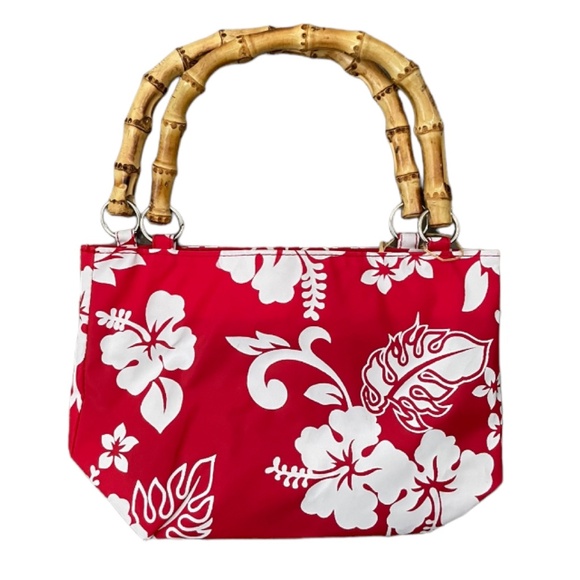 KC Hawaiian Bamboo Handle Bag New with Tag - Picture 1 of 8